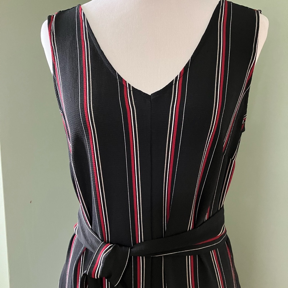 MAX STUDIO Wide Legged belted Jumpsuit  size M
